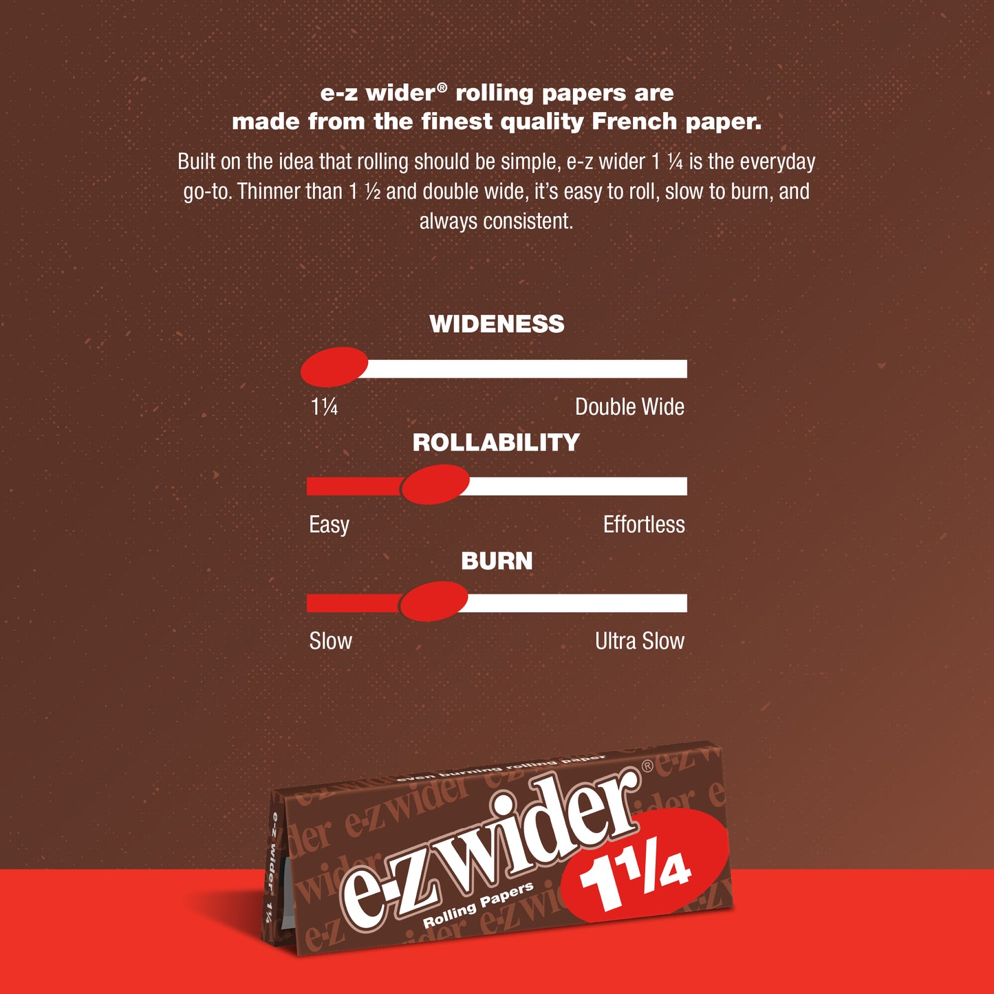Brown 1¼ Rolling Papers