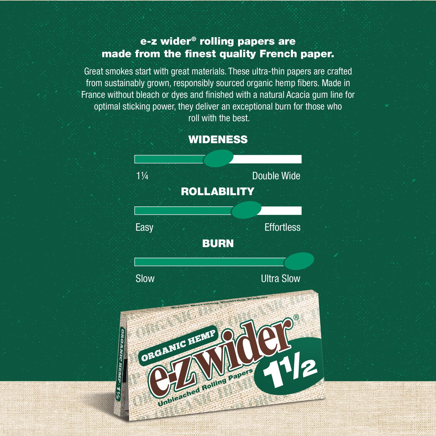 Organic Hemp 1½ Rolling Papers