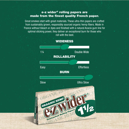 Organic Hemp 1½ Rolling Papers